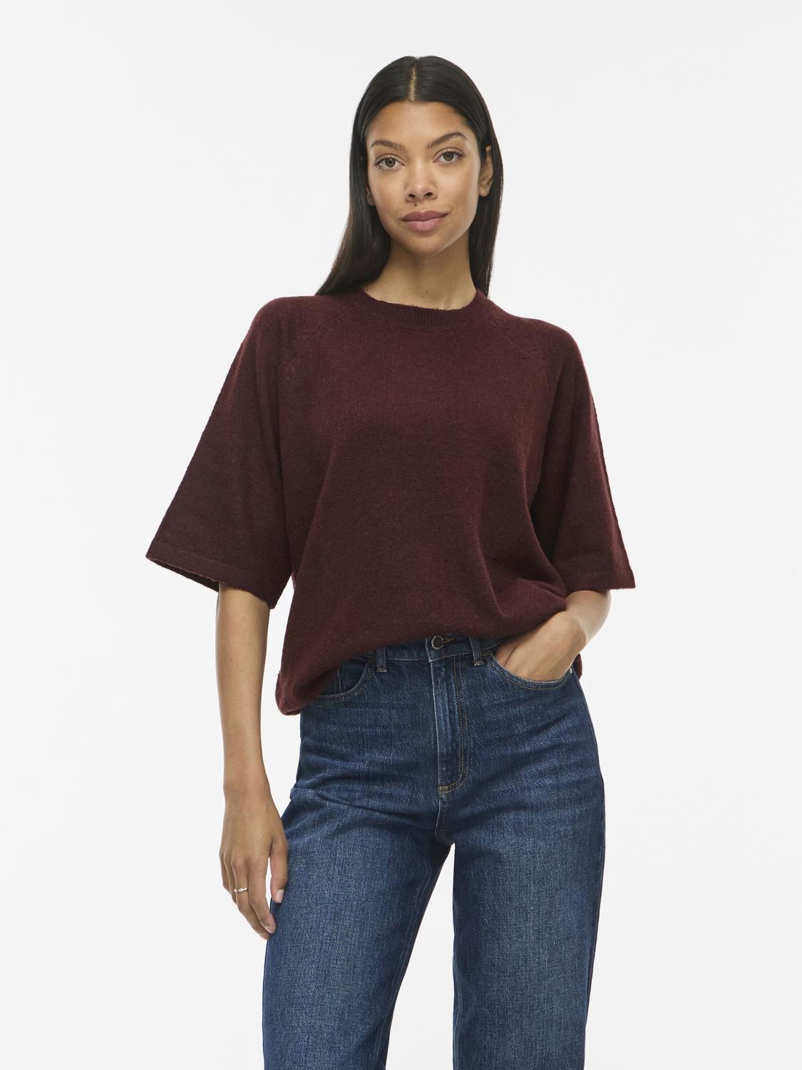 Viliga 2/4 O-Neck Knit Top - Noos