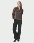 Rosslyn Heavy Sateen Blouse