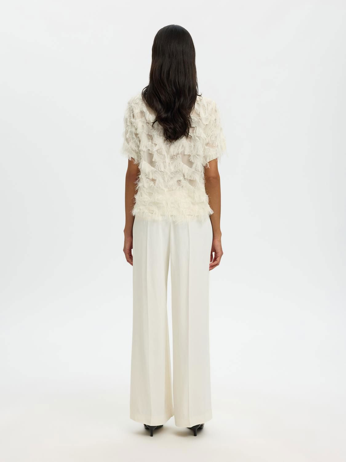 Slfmyline Ss Boat Neck Top B