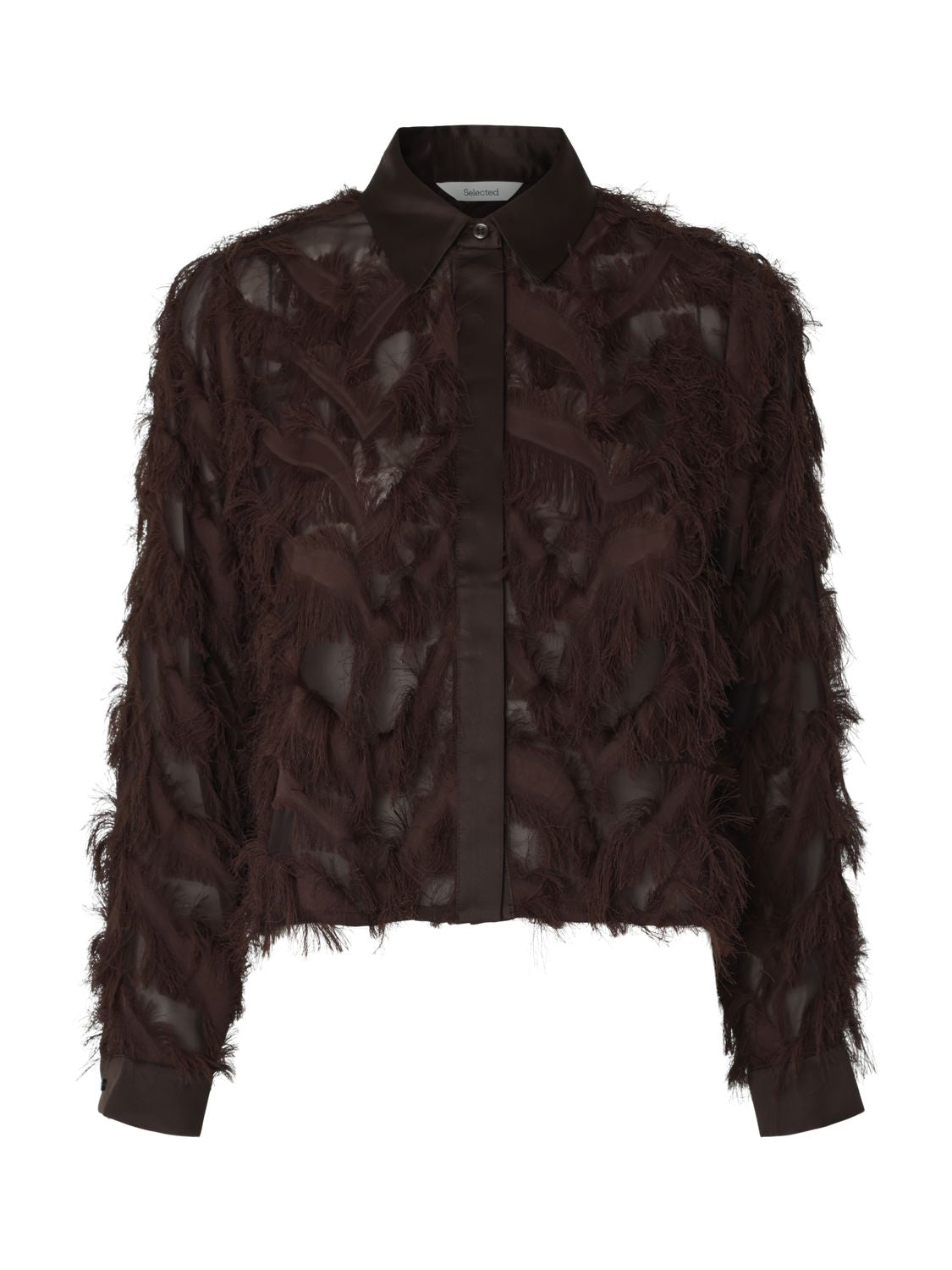 Slwmyline Ls Fluffy Cropped Shirt B
