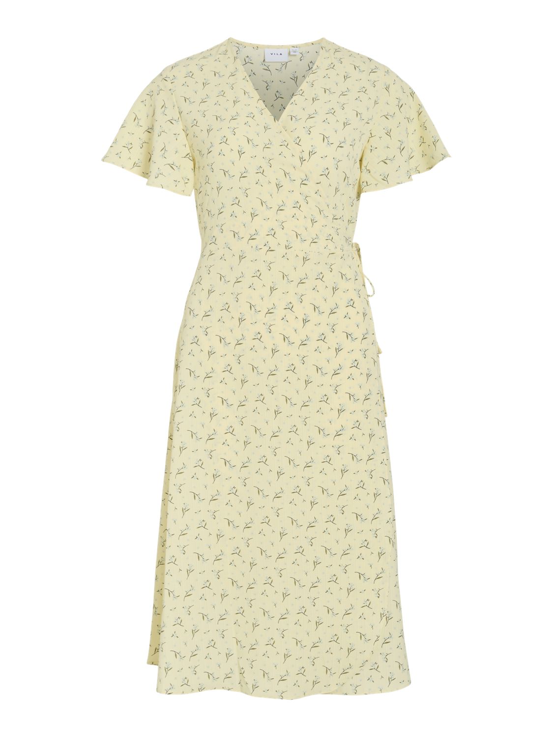 Vilovie S/s Wrap Midi Dress - Noos