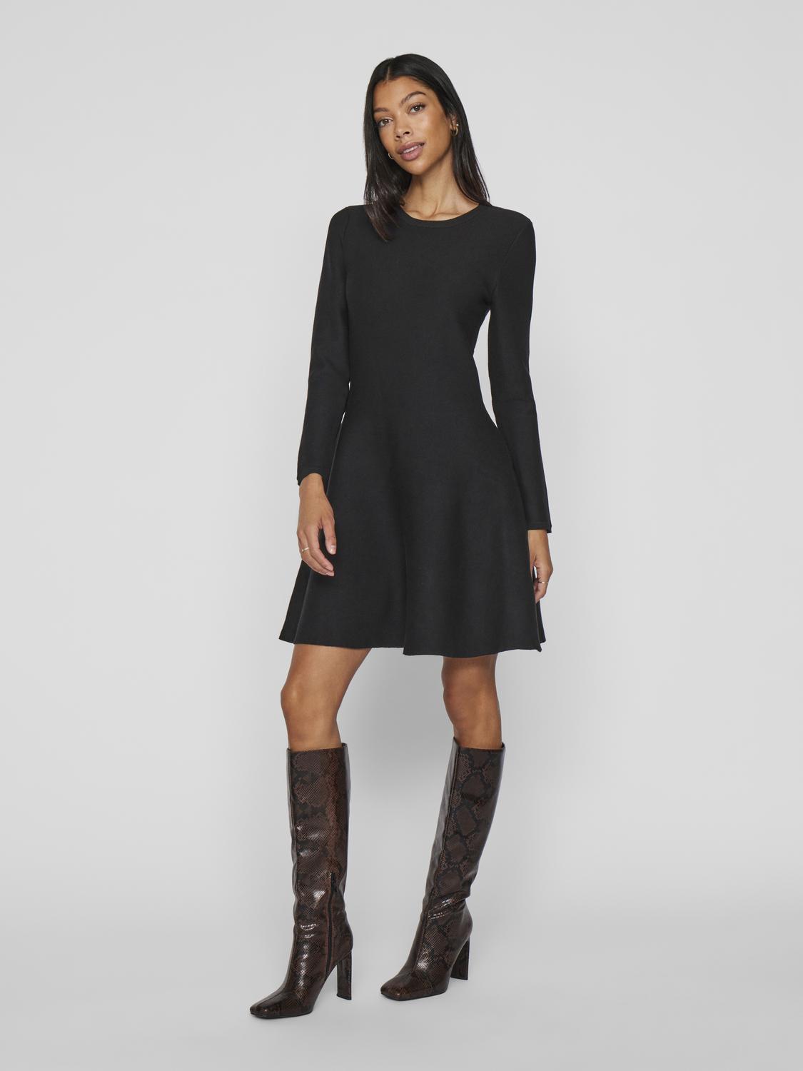 Visway L/s O-Neck Skater Knit Dress/1