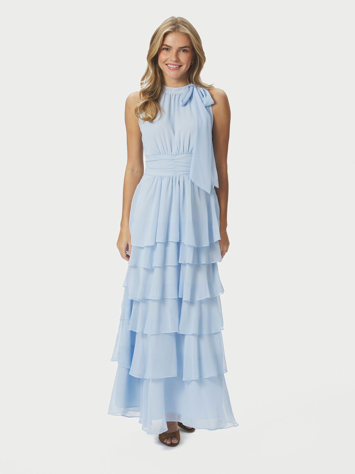 Marli Solid Chiffon Dress