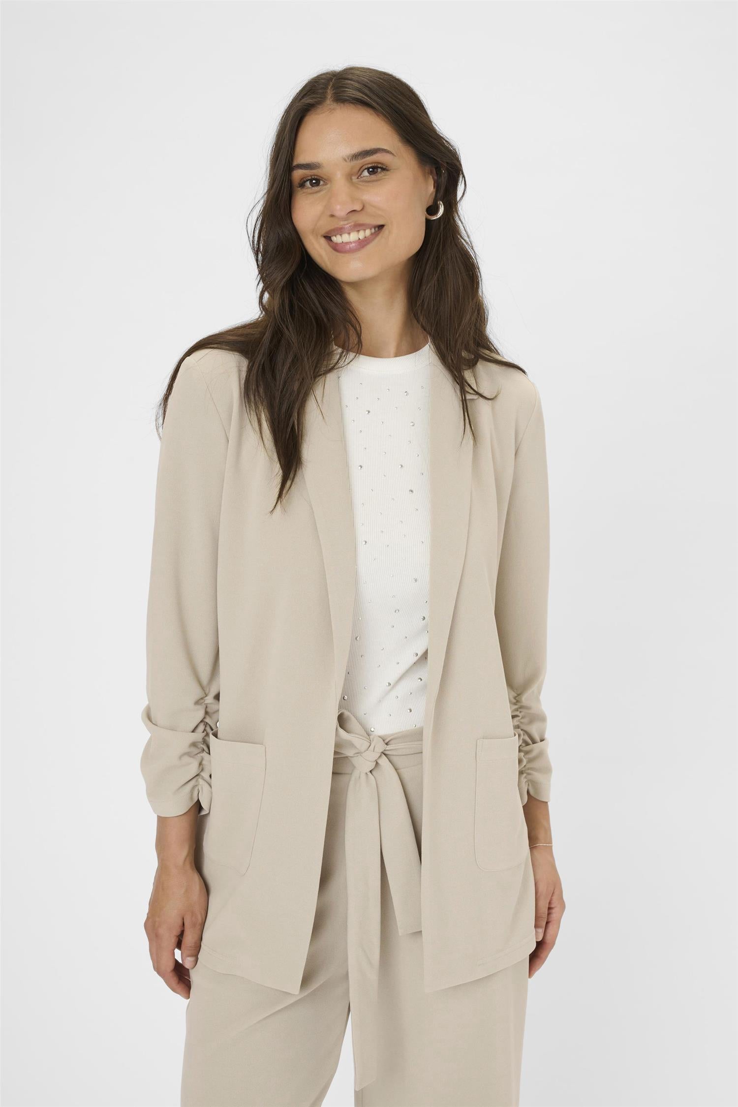Kapheobe 3/4 Sleeve Blazer