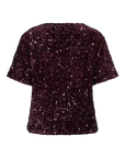 Vifaith O-Neck S/s Sequin Top/2