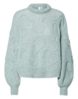 Yasbrida Ls Wool Blend Knit Pullover