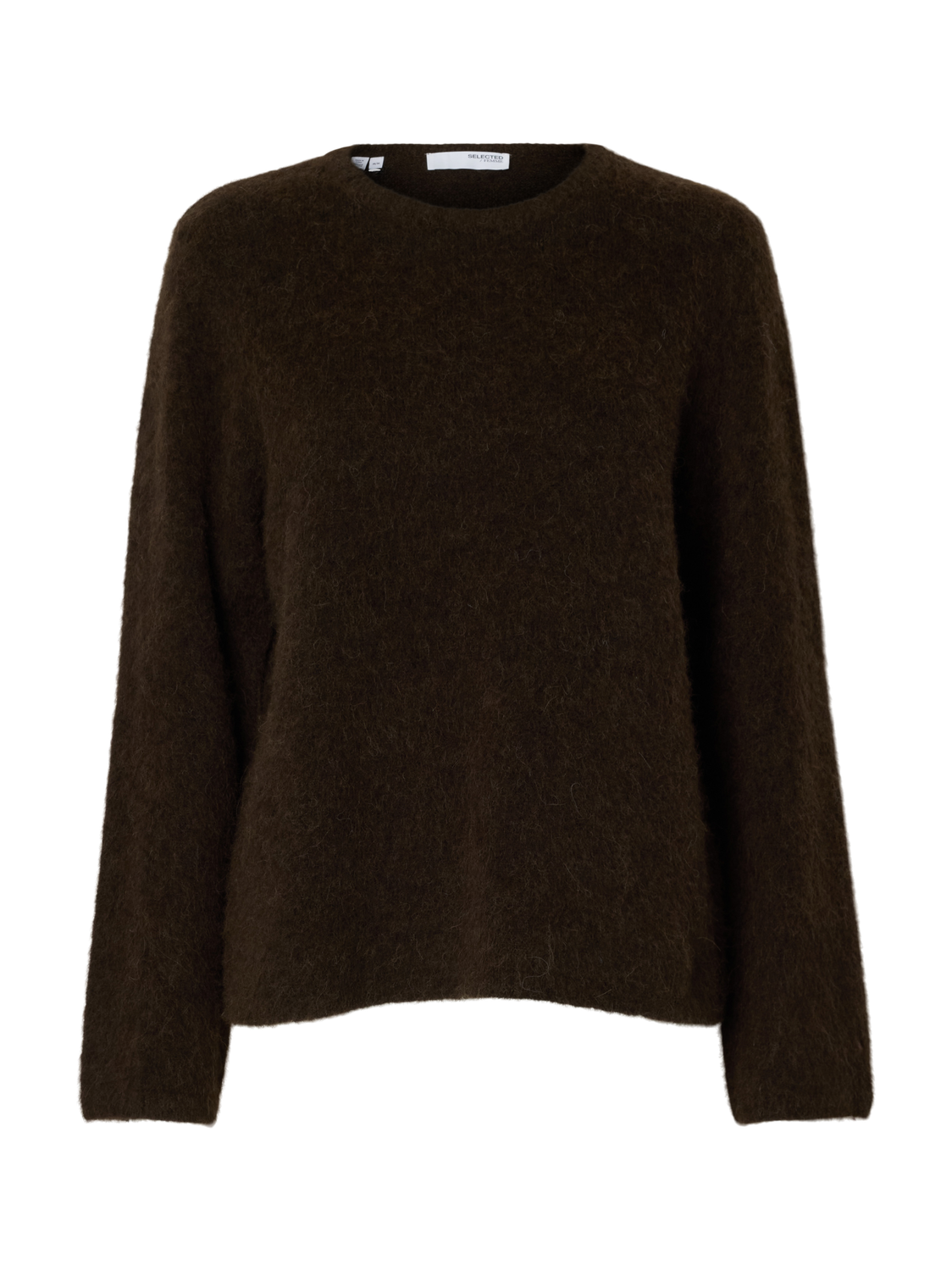 Slflulu Brushed Ls Knit O-Neck