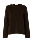 Slflulu Brushed Ls Knit O-Neck
