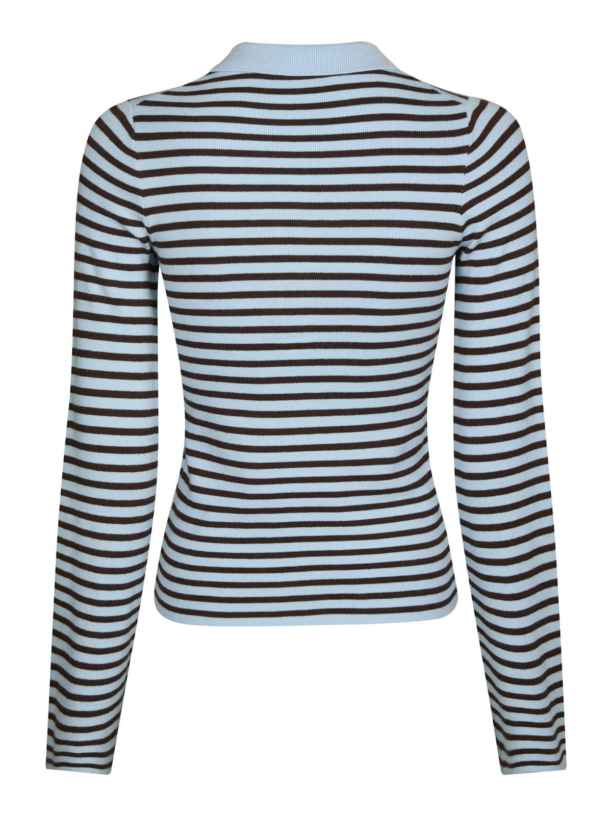Fannya Ls Striped Knit Polo
