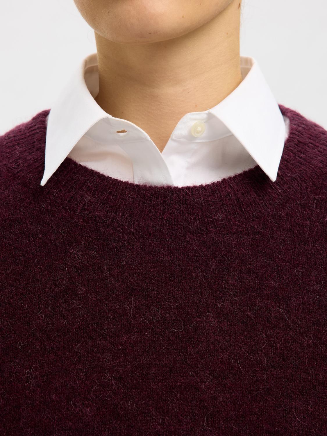 Slflulu Ls Knit O-Neck Noos