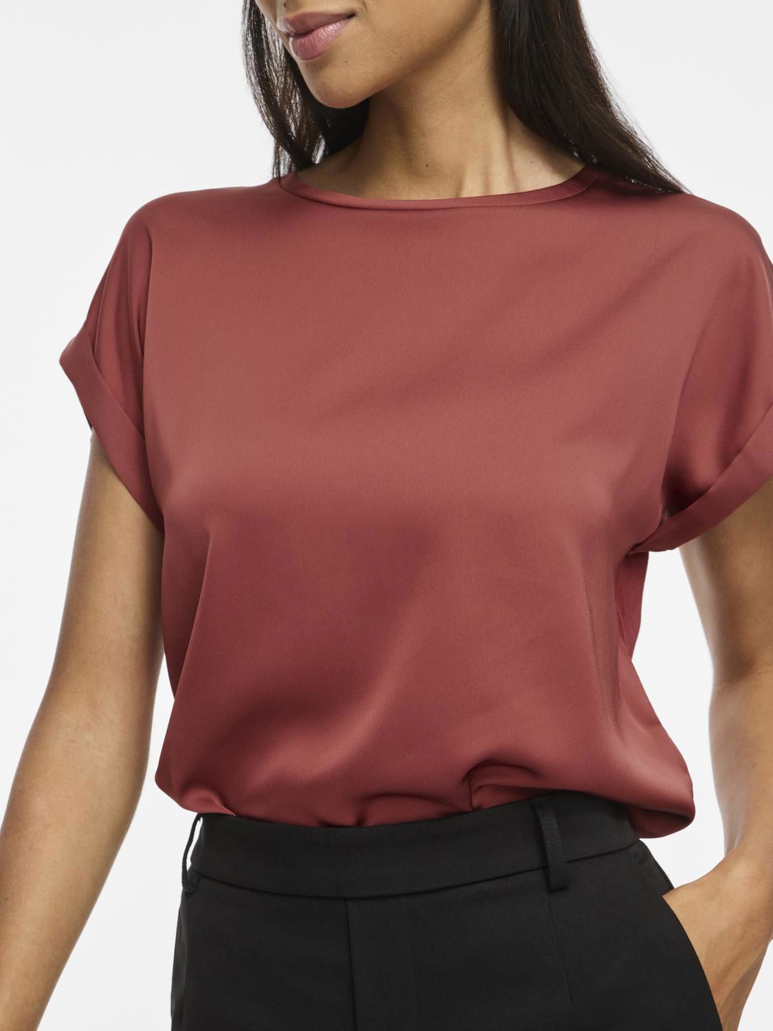 Viellette S/s Satin Top - Noos