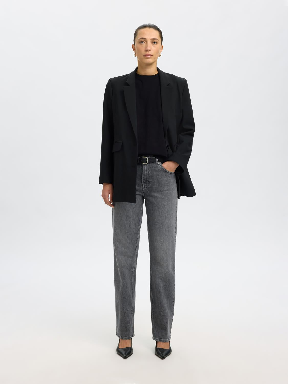 Slfessential Ss Boxy Tee Noos