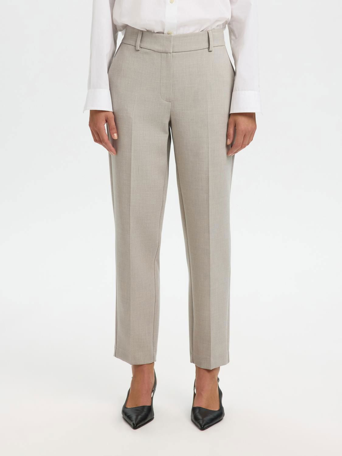 Slwrita-Ria Mw Cropped Pant Mel Noos
