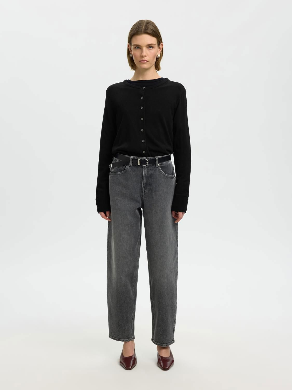 Slwthea Ls Knit Merino Cardigan Noos