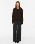Vibows L/s Flounce Knit Cardigan-Noos
