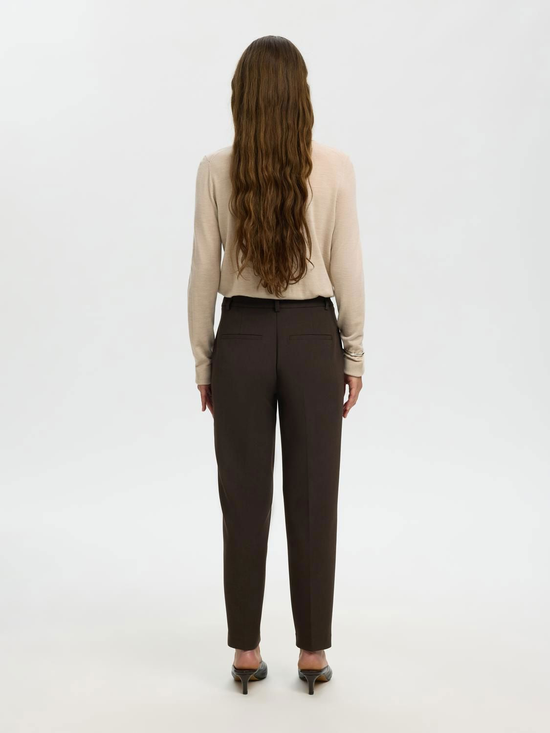 Slwrita-Ria Mw Cropped Pant Mel Noos