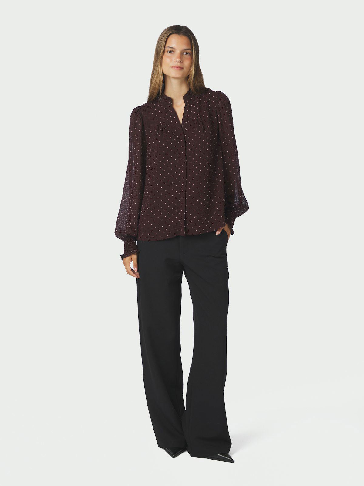 Astrida Dotted Blouse