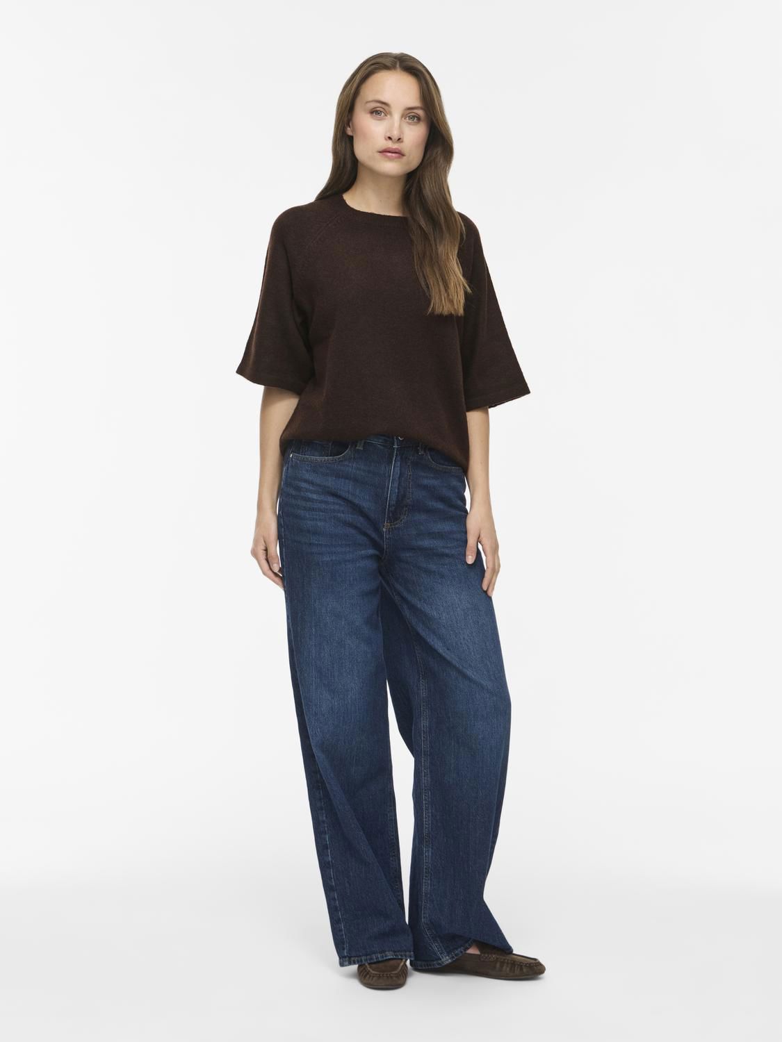 Viliga 2/4 O-Neck Knit Top - Noos