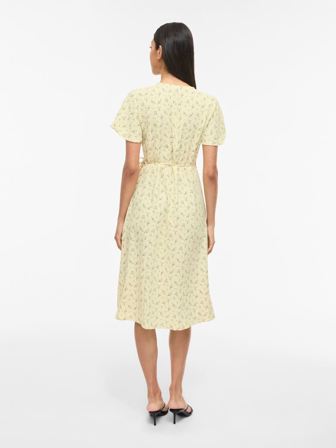 Vilovie S/s Wrap Midi Dress - Noos