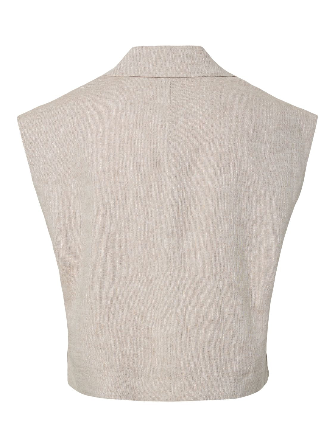 Yasusuma Short Linen Blend Waistcoat