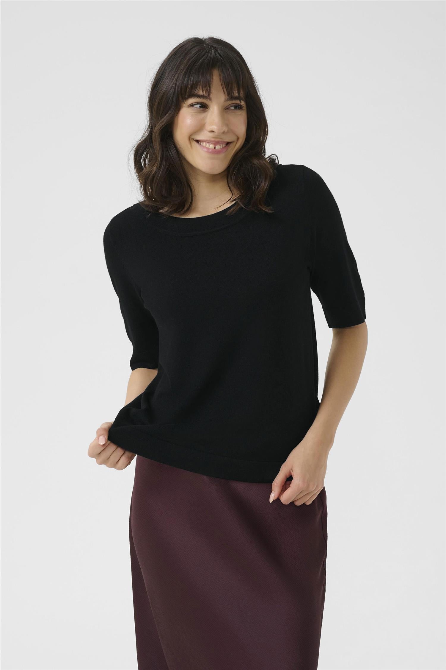 Kalizza Boatneck Solid Pullover