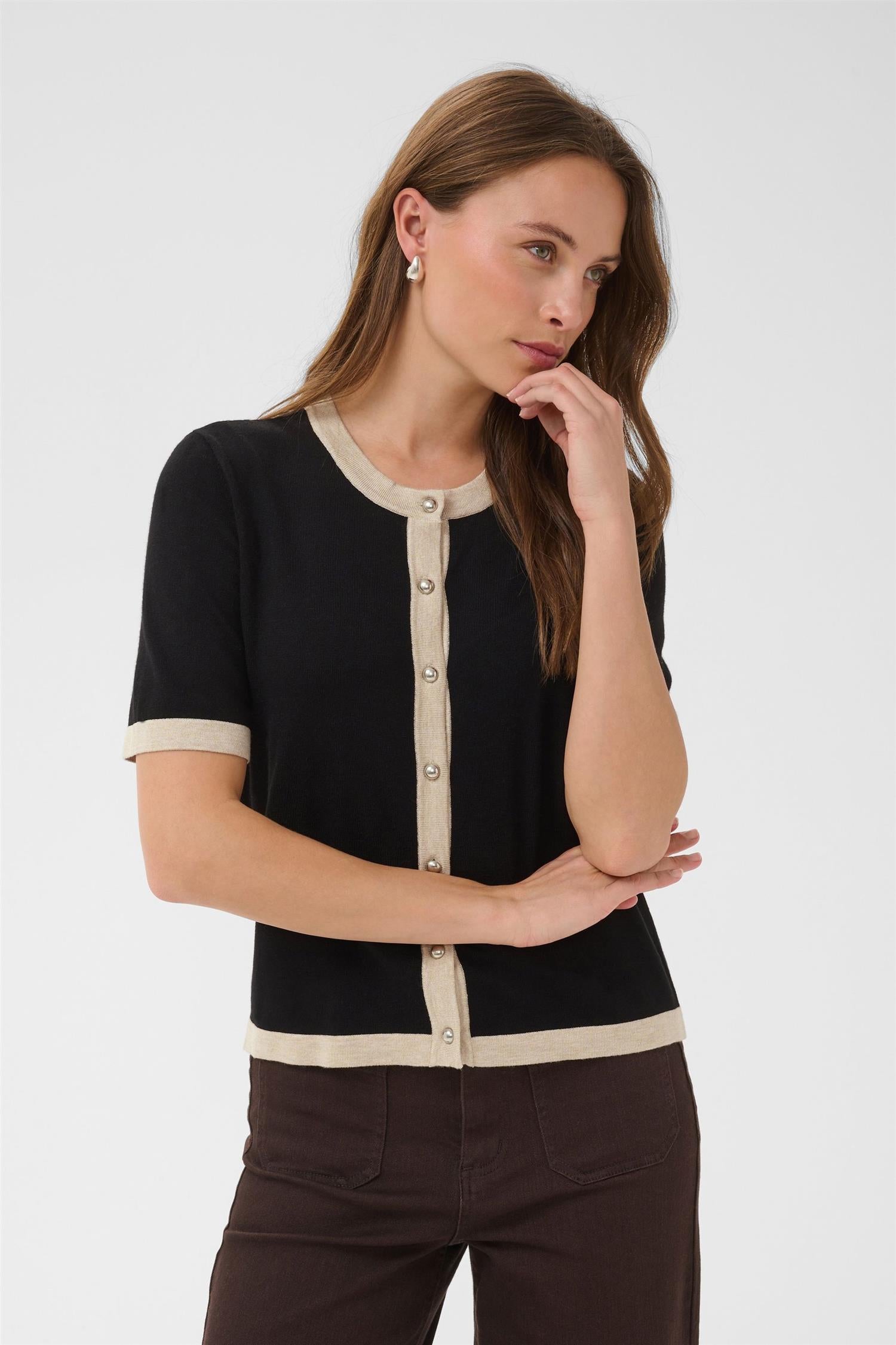 Kalizza Contrast Cardigan