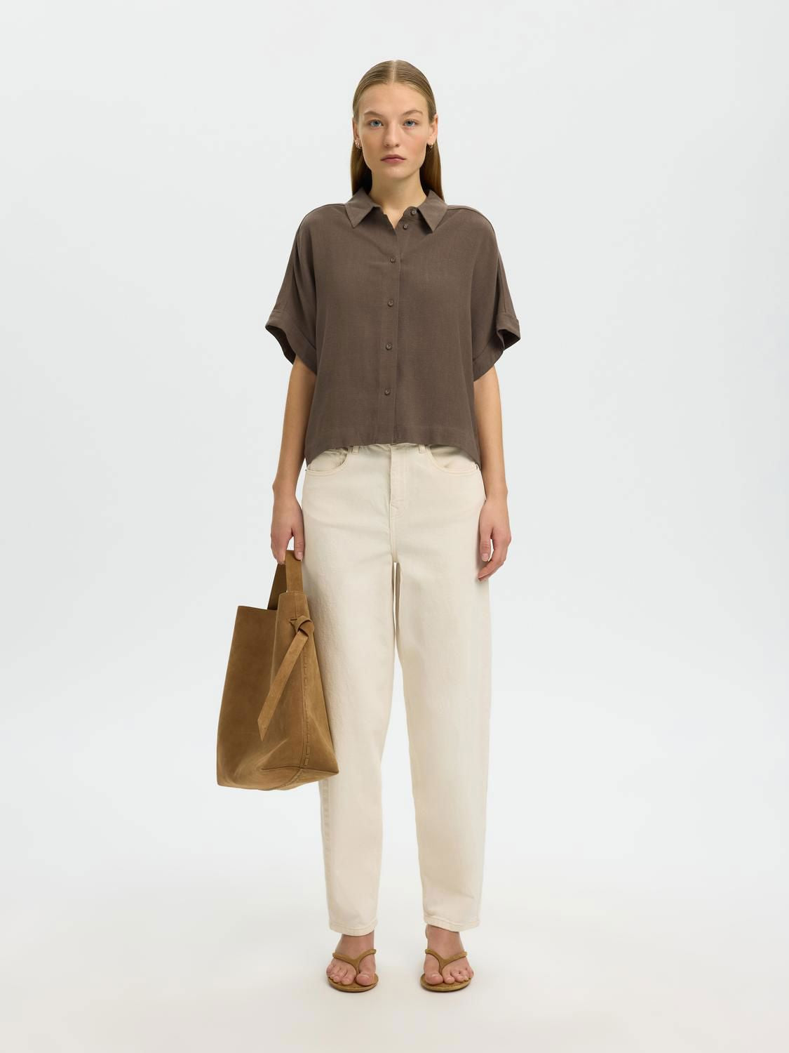 Slwviva Ss Cropped Sun Shirt Noos