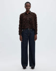 Slwmyline Ls Fluffy Cropped Shirt B