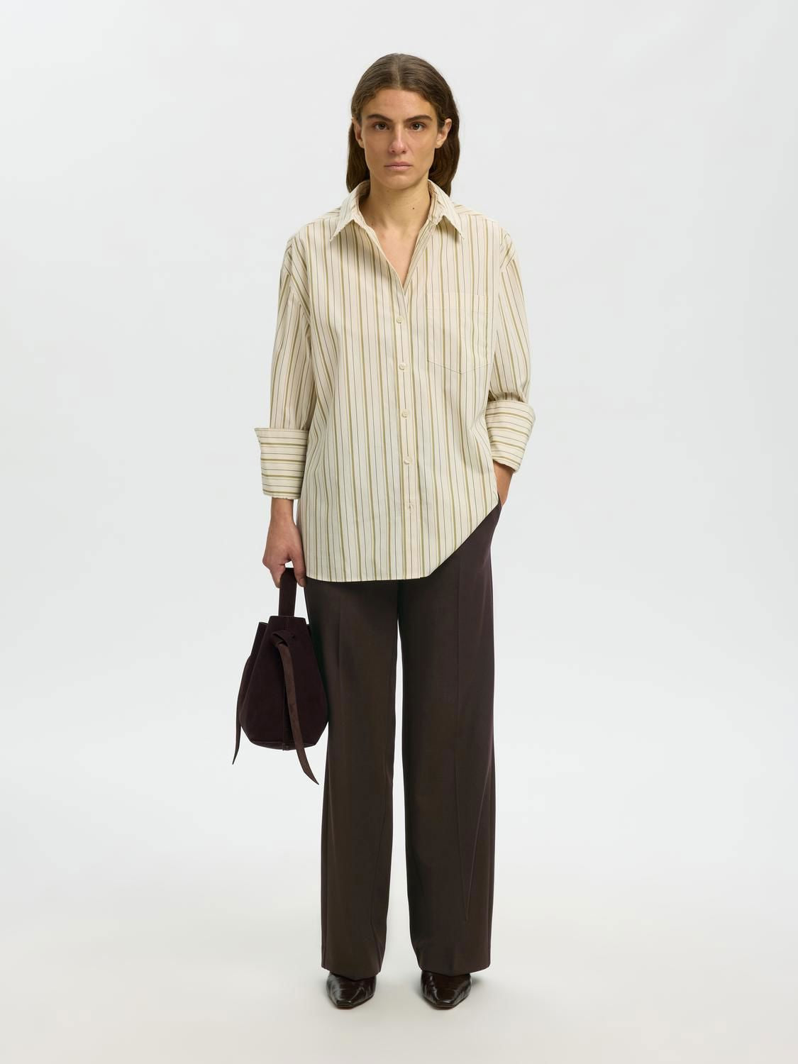 Slwrita Mw Wide Pant Mel Noos