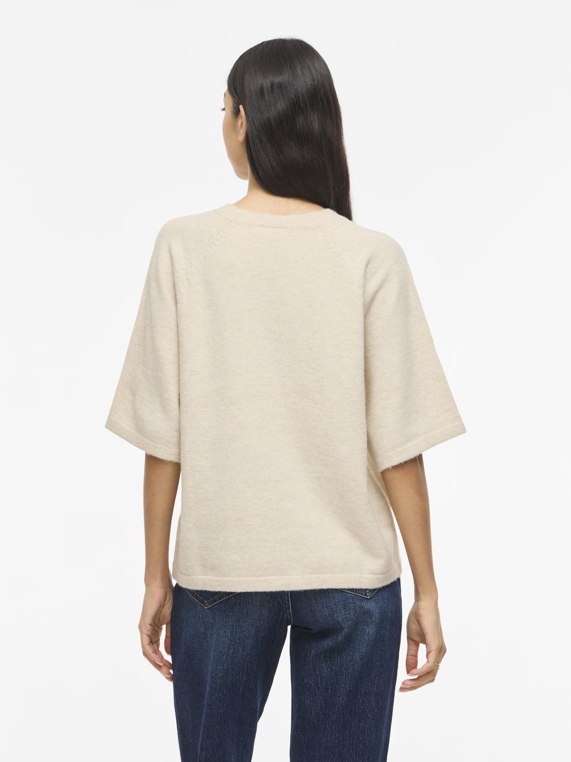 Viliga 2/4 O-Neck Knit Top - Noos