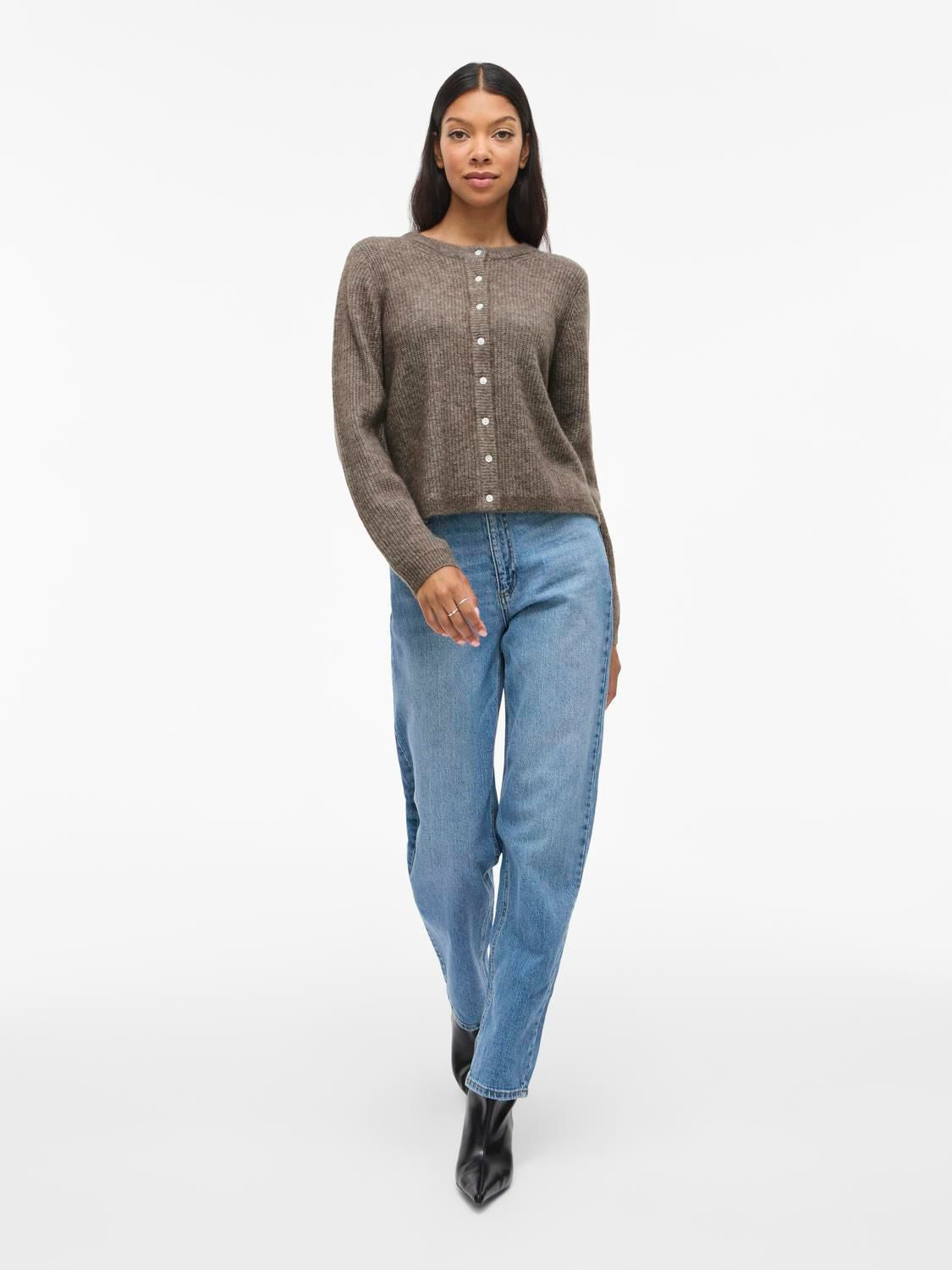 Vilory O-Neck L/s Knit Cardigan-Noos