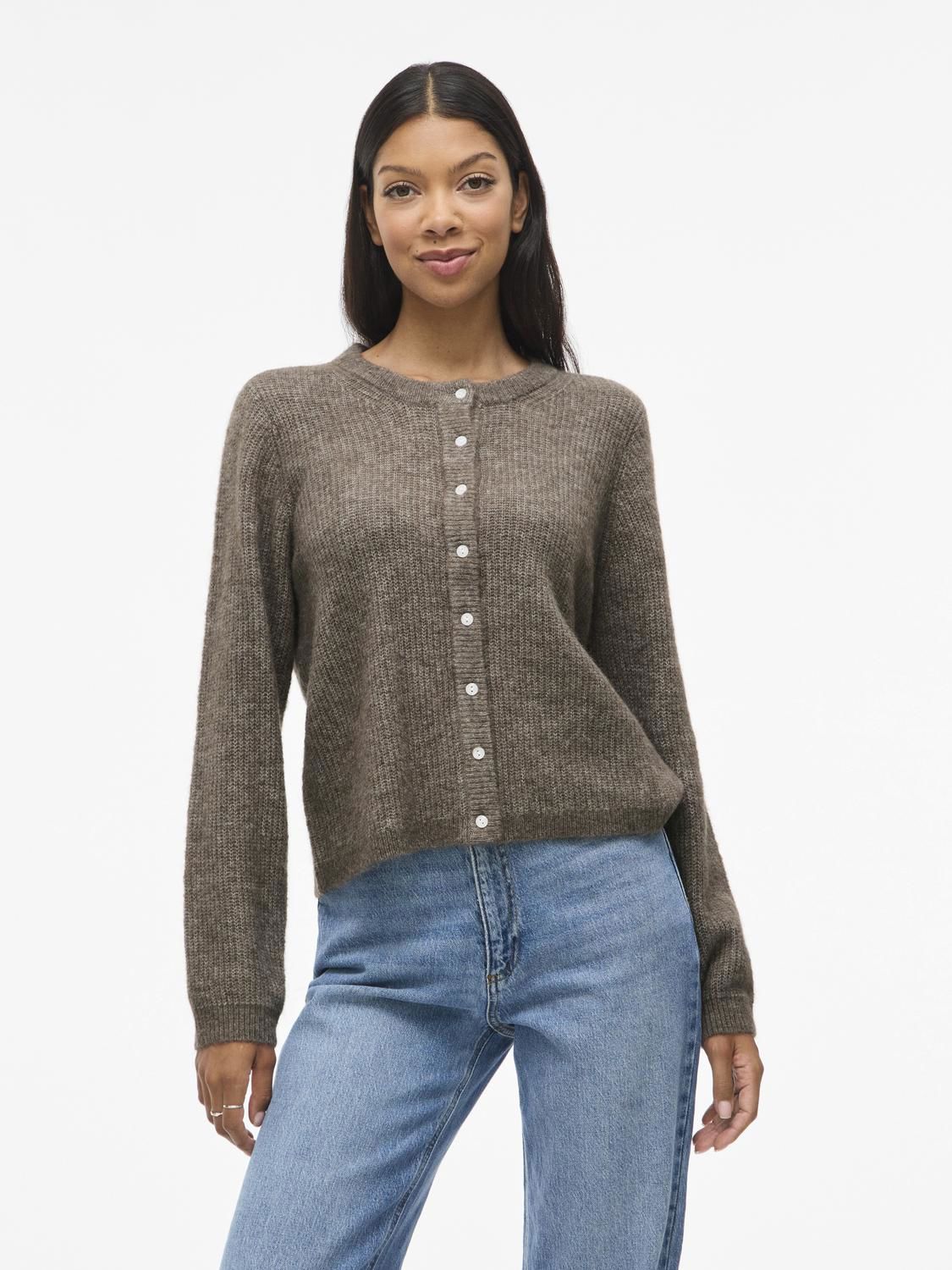 Vilory O-Neck L/s Knit Cardigan-Noos