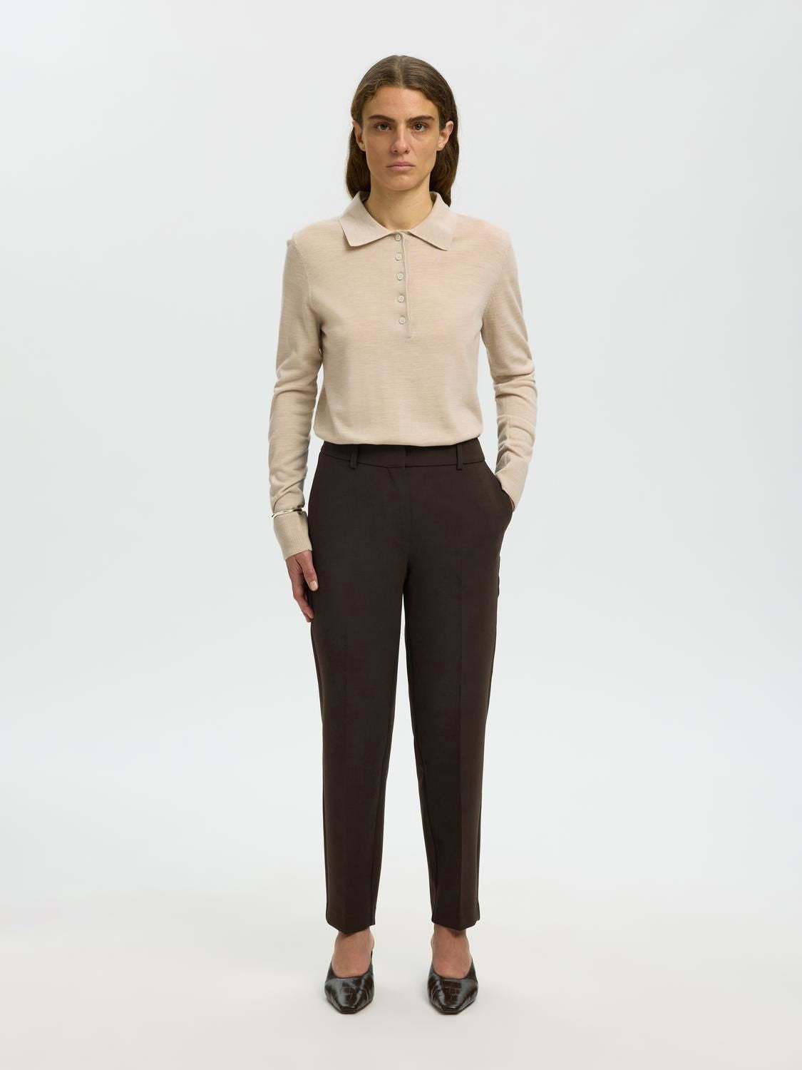 Slwrita-Ria Mw Cropped Pant Mel Noos