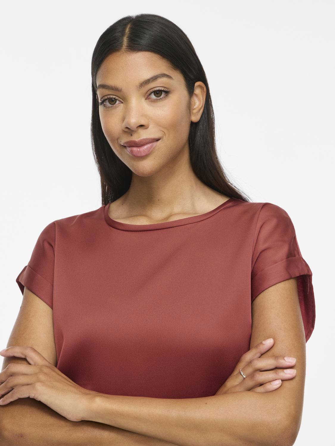 Viellette S/s Satin Top - Noos