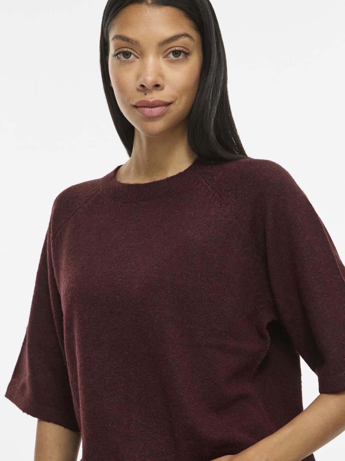 Viliga 2/4 O-Neck Knit Top - Noos
