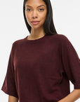 Viliga 2/4 O-Neck Knit Top - Noos