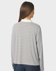 Lirenne Striped Polo Blouse