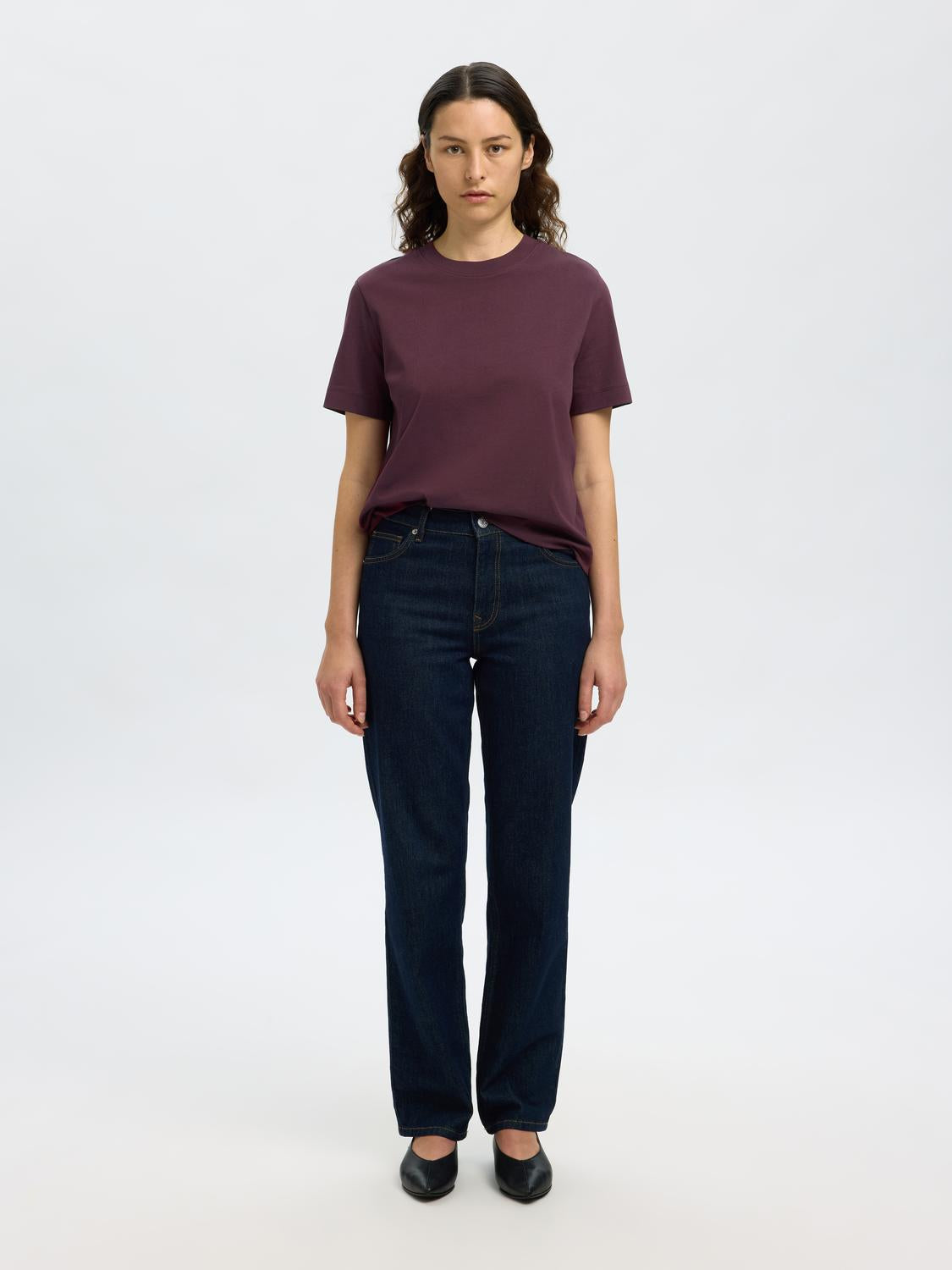 Slfessential Ss Boxy Tee Noos