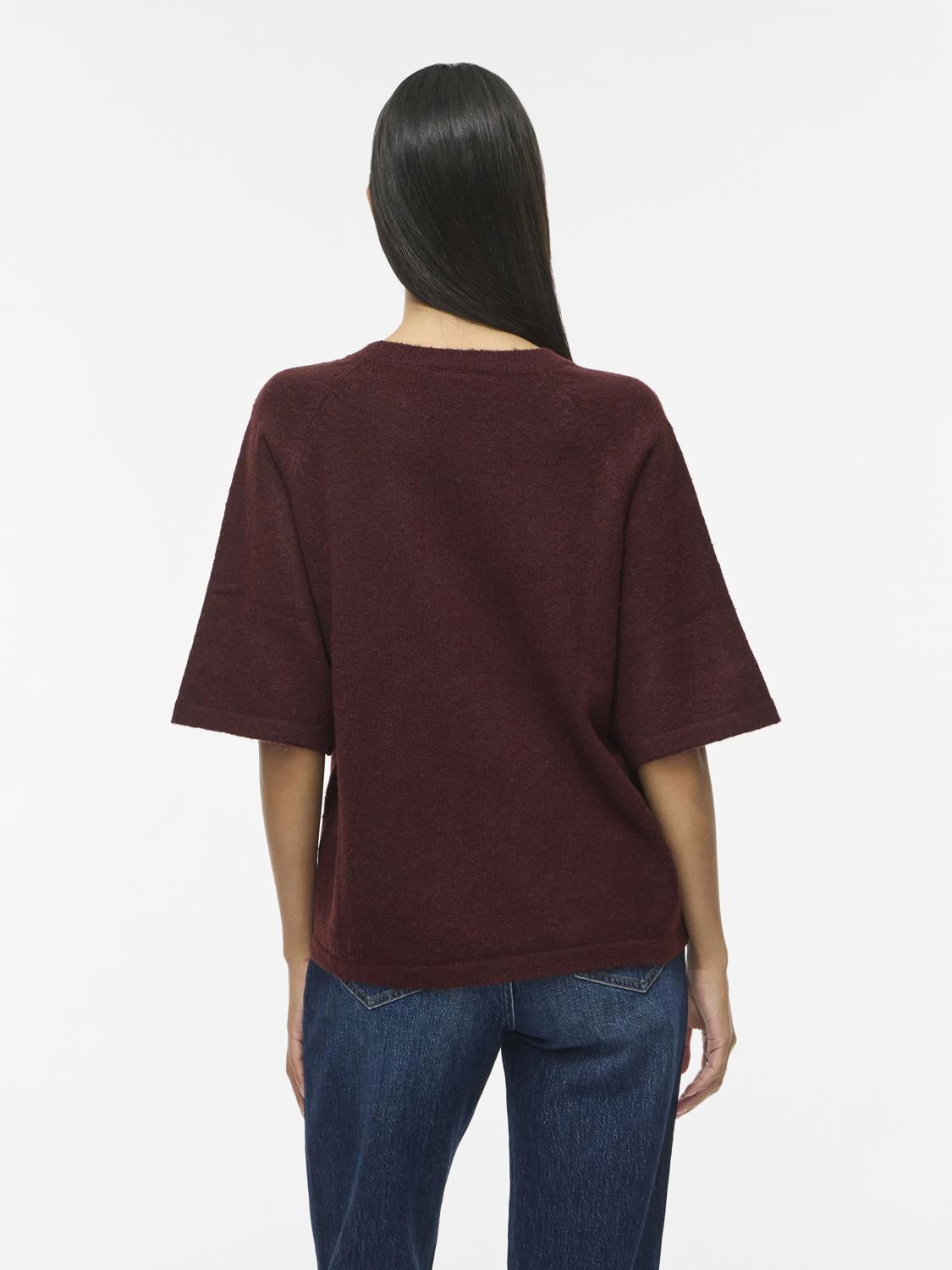 Viliga 2/4 O-Neck Knit Top - Noos