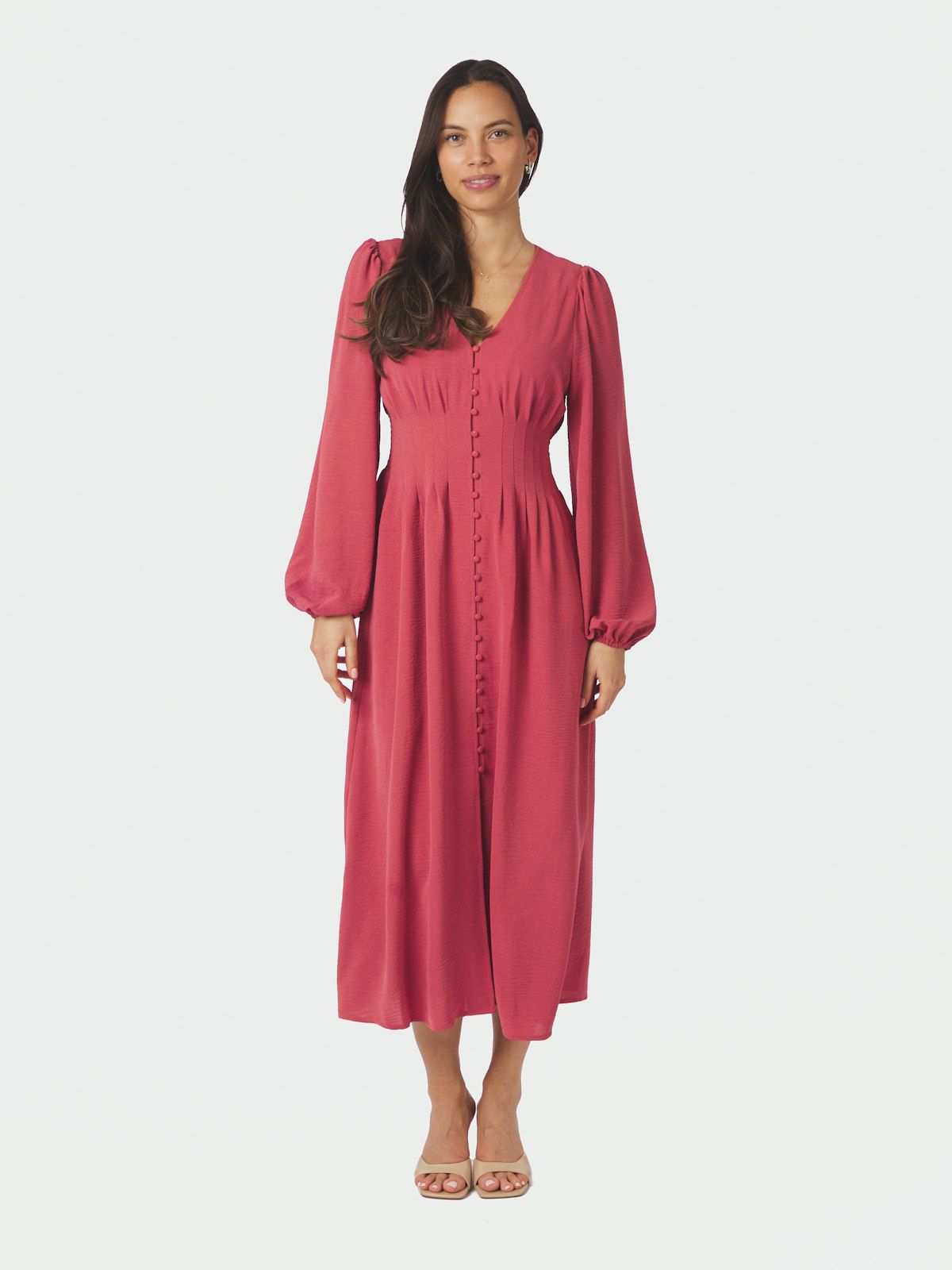 Annelie Solid Crepe Dress