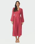 Annelie Solid Crepe Dress