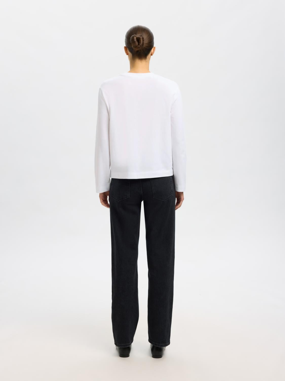 Slfessential Ls Boxy Tee Noos