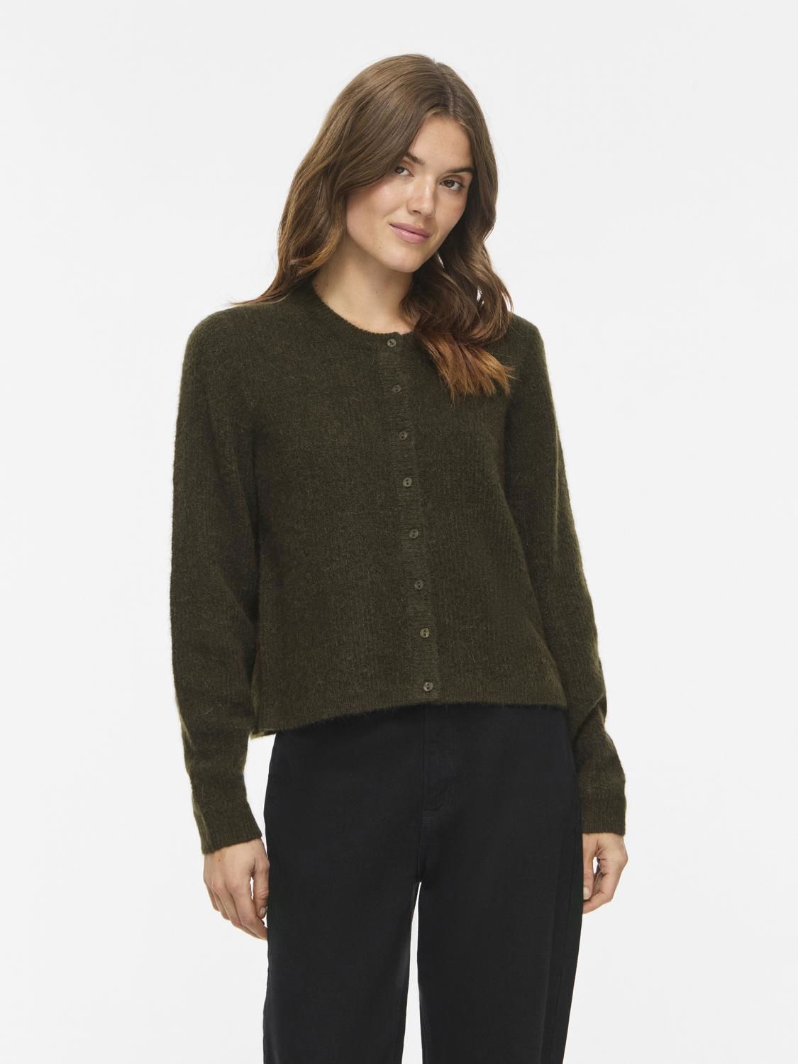 Vilory O-Neck L/s Knit Cardigan-Noos