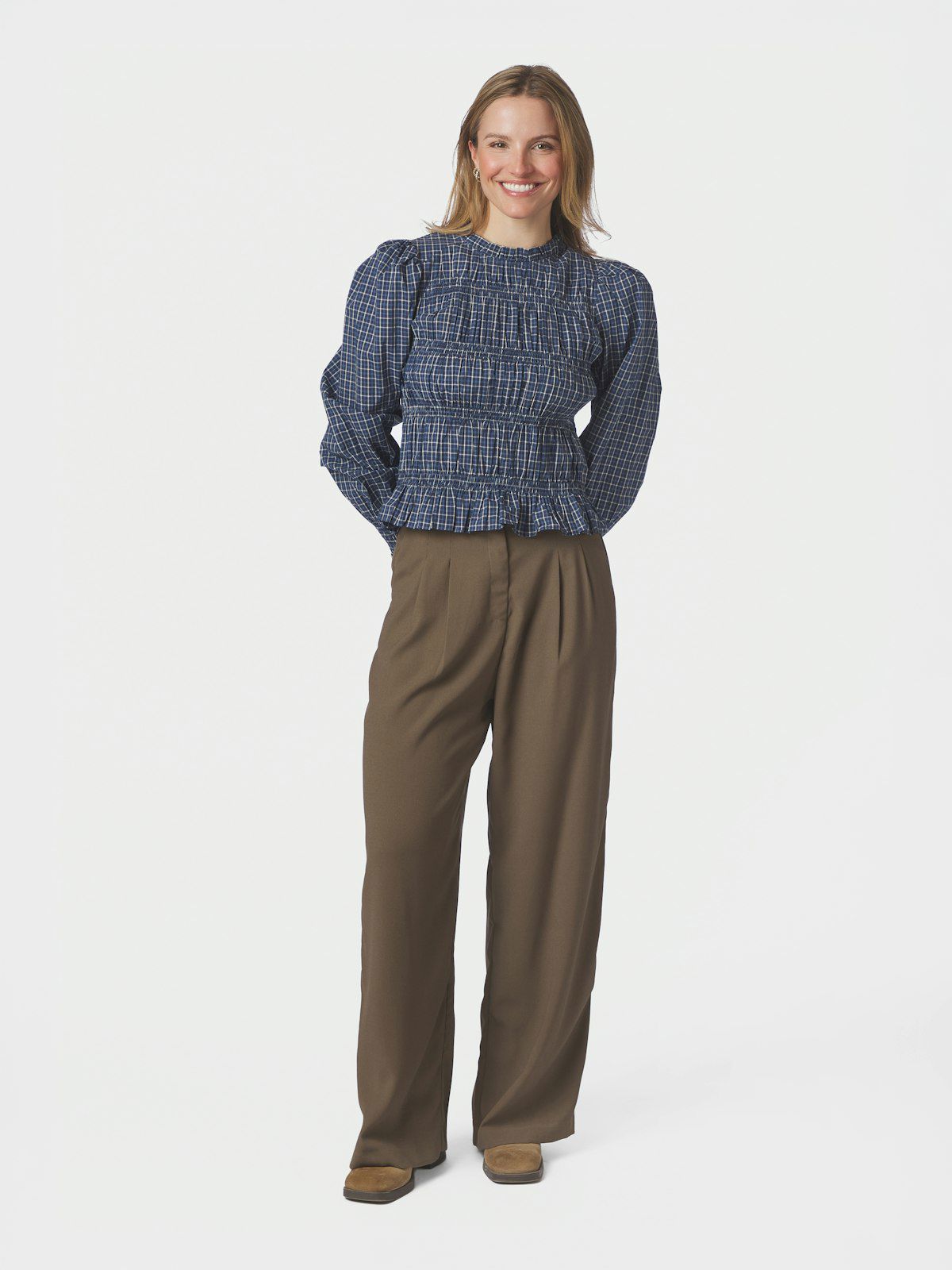 Marcia Check Blouse