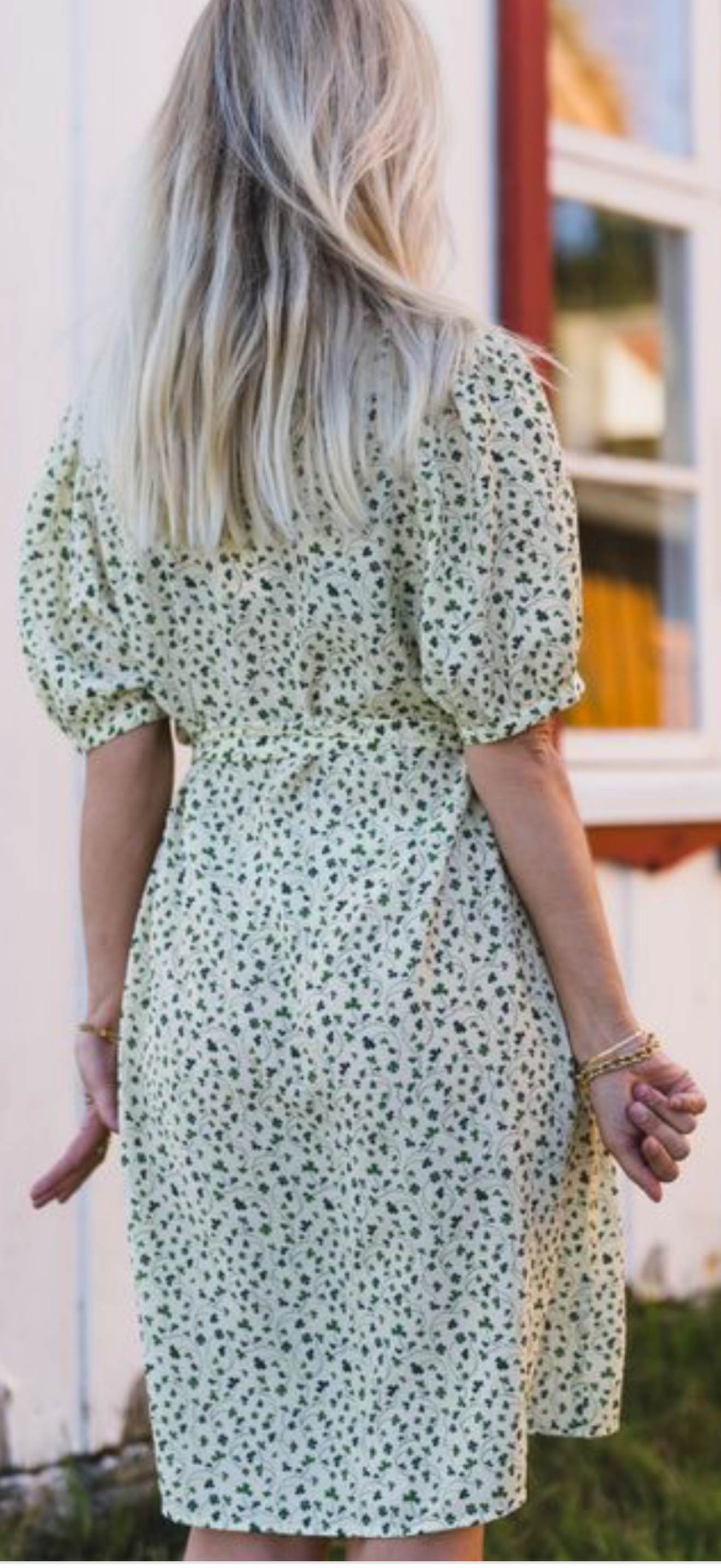 Rausastrid 2/4 V Shirt Dress Aop