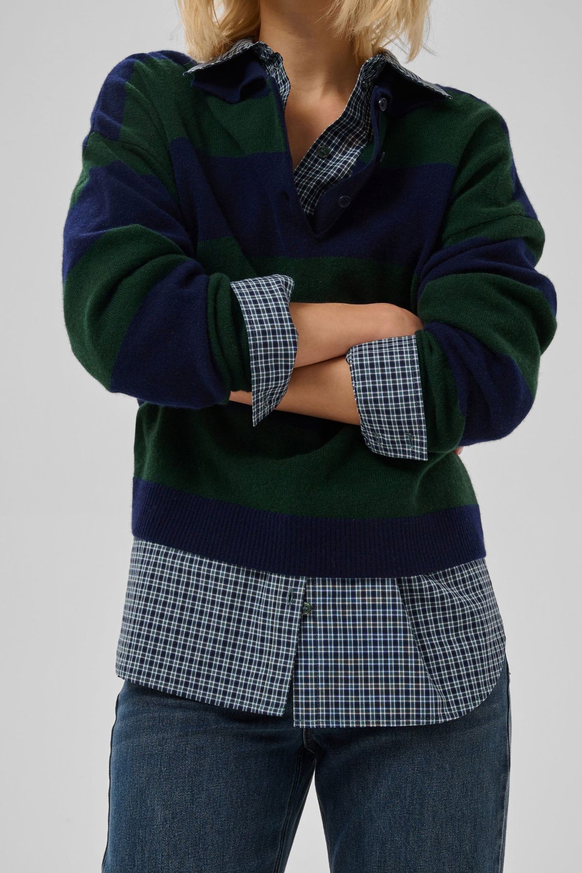 Mwjola Knit Polo Pullover