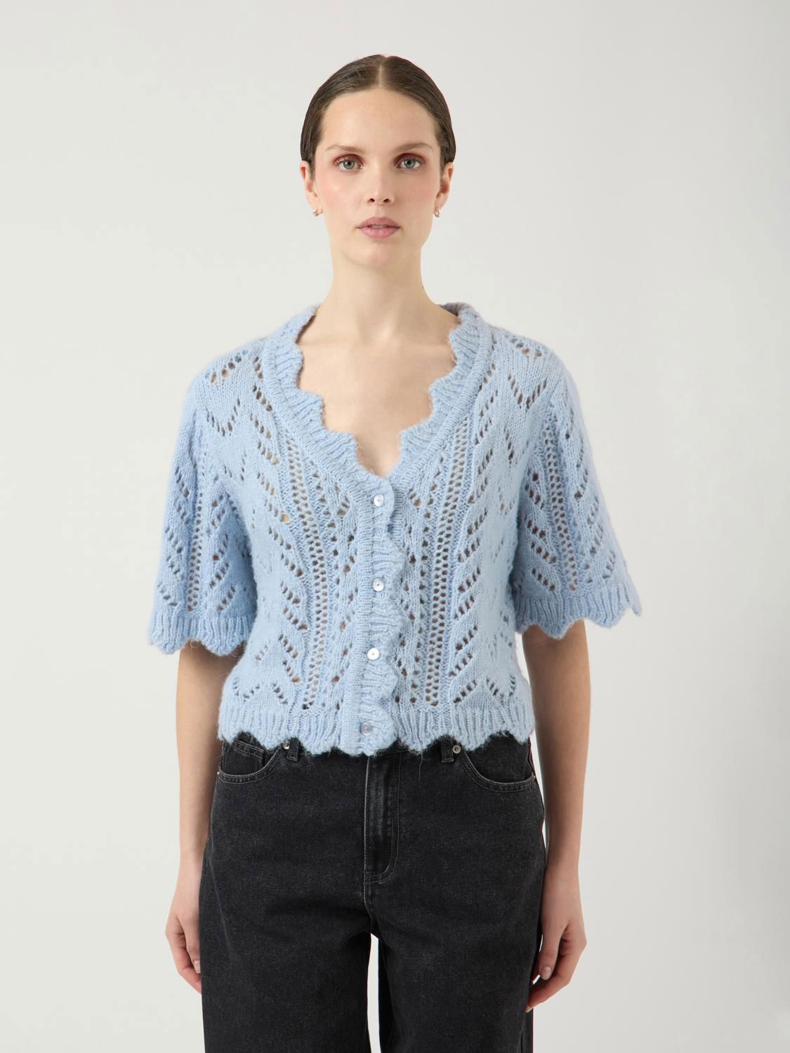 Yasvienna Ss Knit Cardigan S.