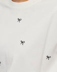 Vimonie Bow O-Neck S/s T-Shirt/rn