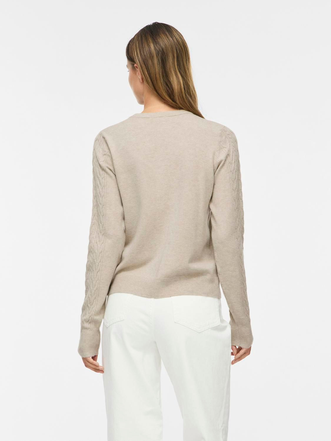 Vikerry Cable L/s Knit Cardigan-Noos