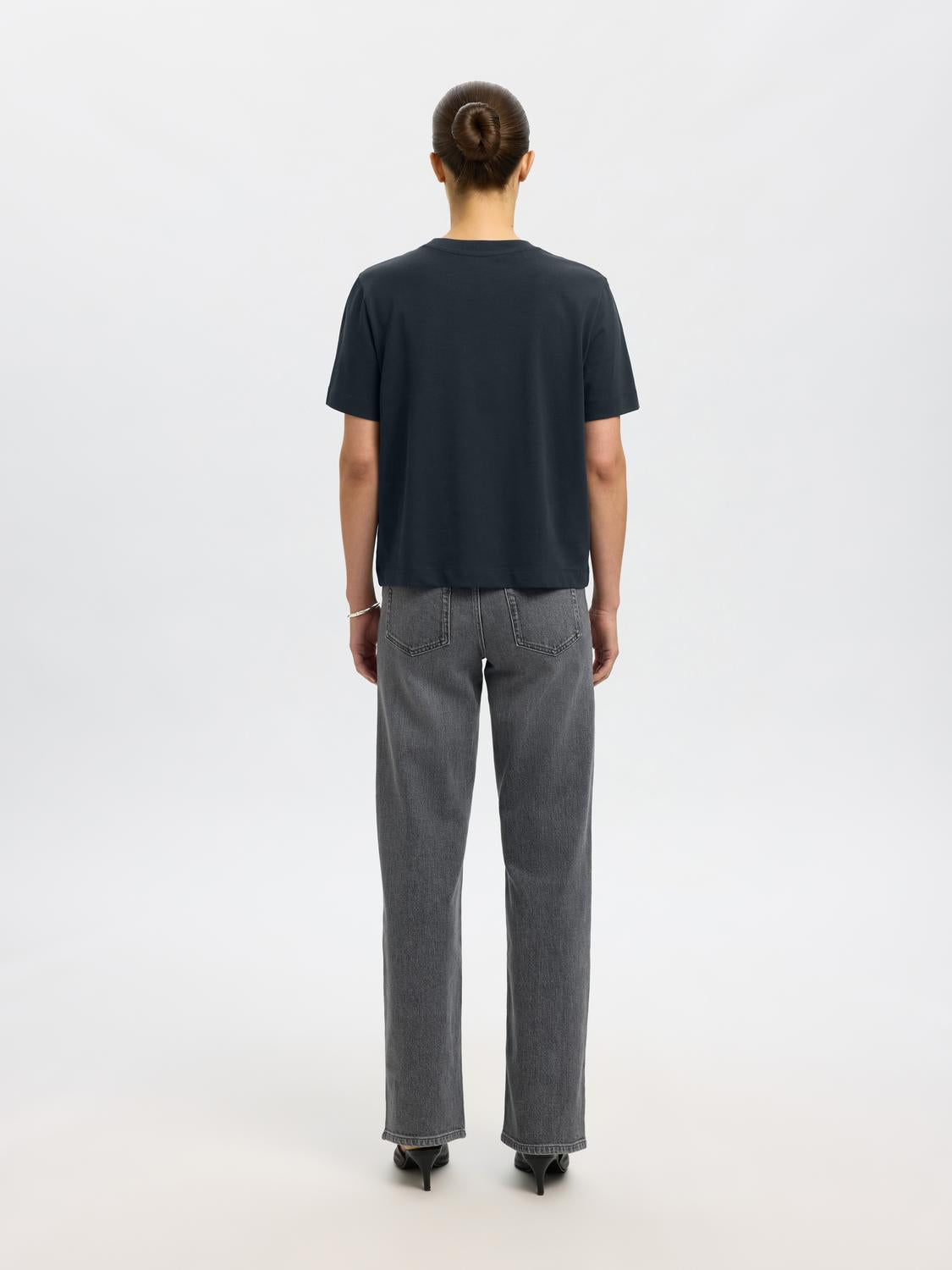 Slfessential Ss Boxy Tee Noos